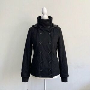 ISO American Vintage Black Double-Breasted Pea Coat